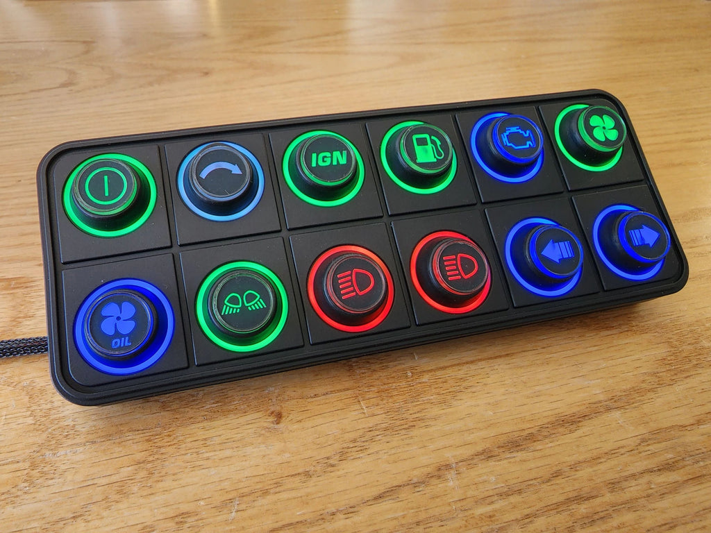 RaceConnect Full CAN Keypad Builder - 4-6-8-10-12-15 Button
