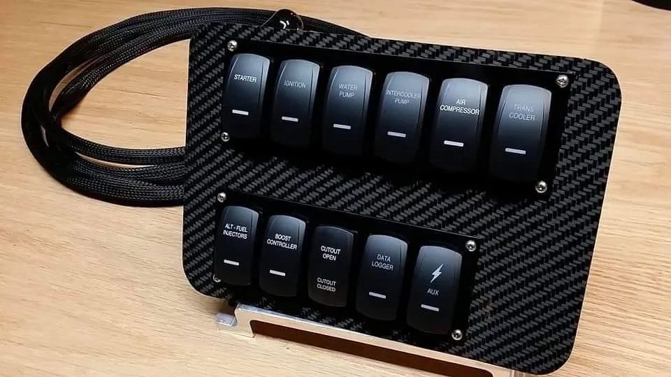 Custom Shape In-Dash Switch Panel - LED Backlit – RaceWire Solutions